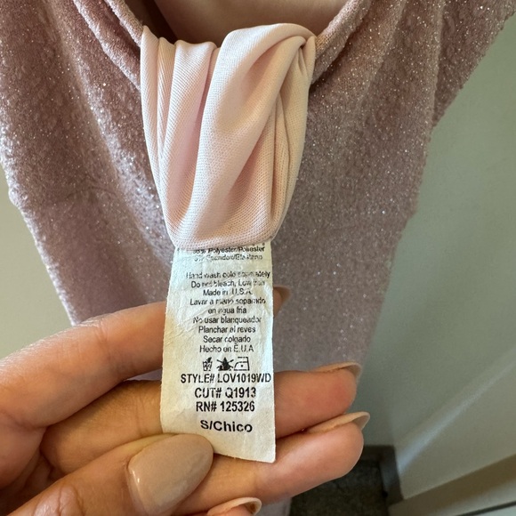 Chic Pink Cowl Neck Slip Dress - Picture 3 of 4